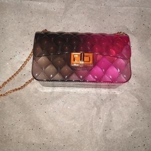 Black and Pink Jelly handbag